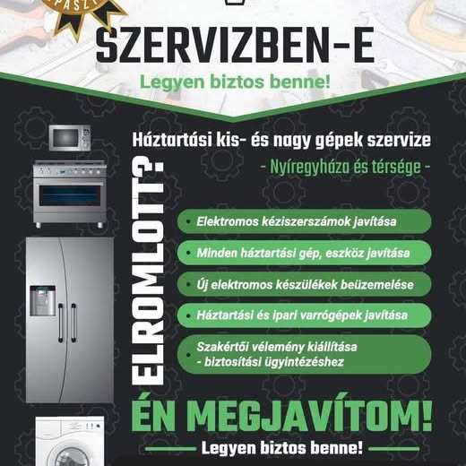 Profiháztartásigépszerelő,Nyíregyháza5