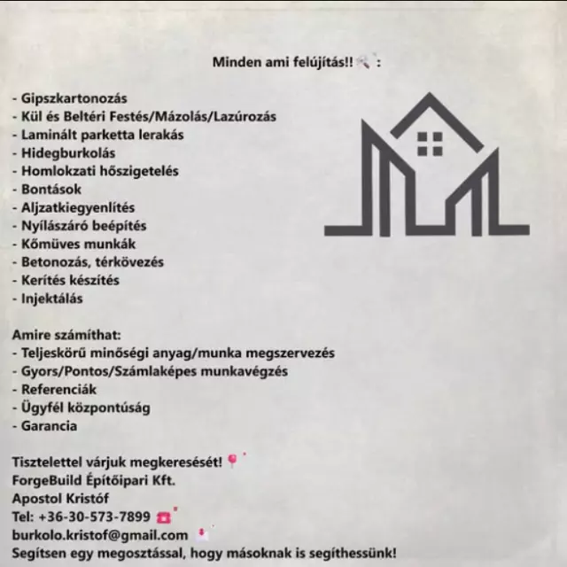 ForgeBuild Építőipari Kft.